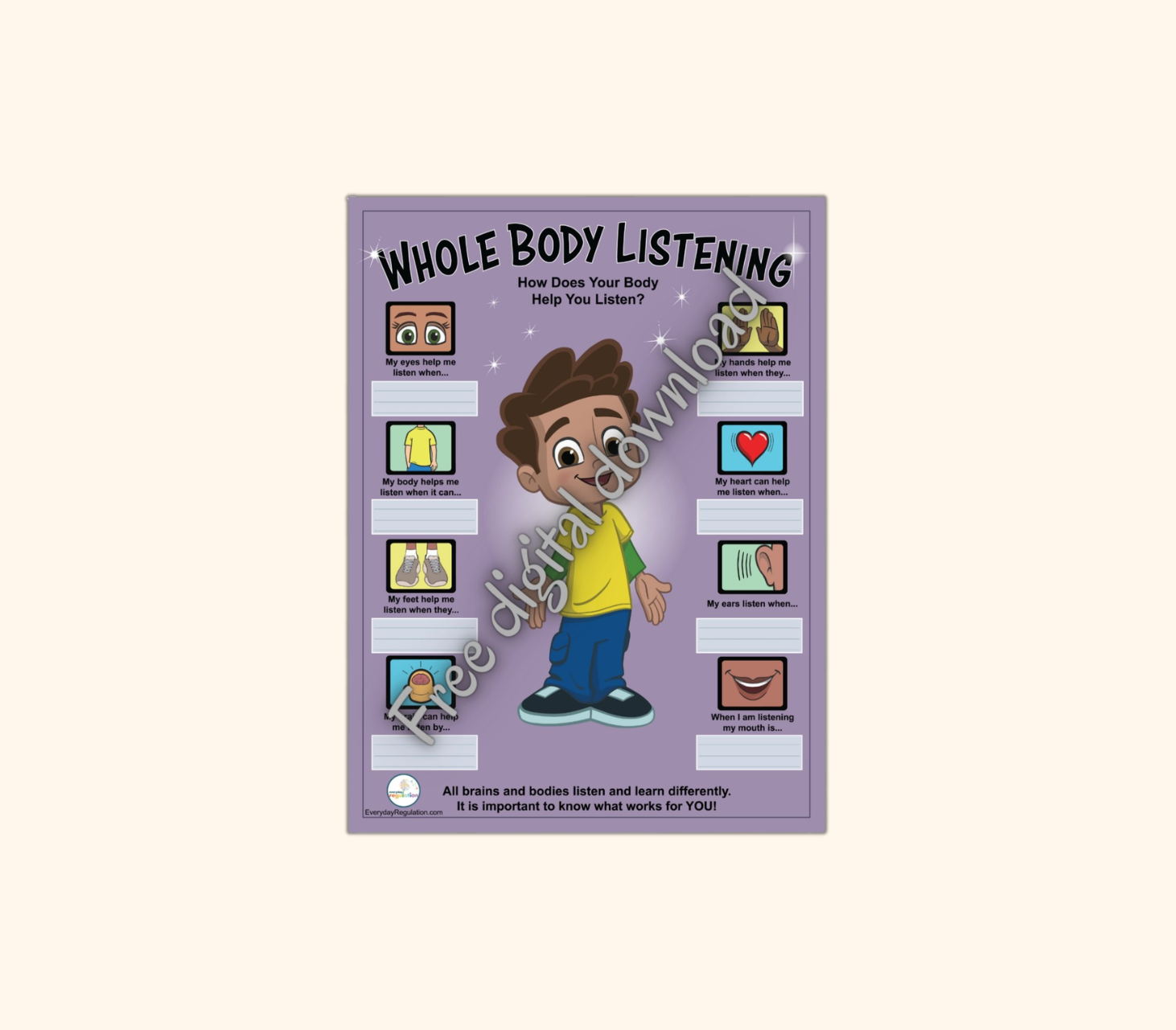 Free Whole Body Listening Poster